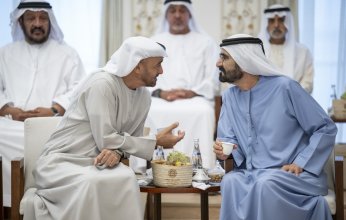 رئيس دولة الإمارات يستقبل محمد بن راشد