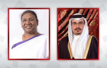 ولي عهد البحرين يهنئ رئيسة جمهورية الهند بمناسبة انتخابها لرئاسة الجمهورية