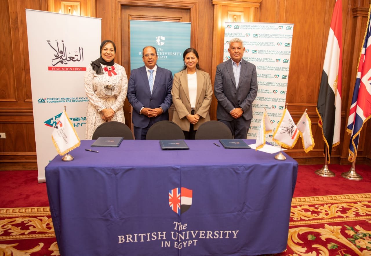 كريدي أجريكول مصر للتنمية ومؤسسة التعليم أولاً توقعان بروتوكول تعاون مع الجامعة البريطانية في مصر كريدي أجريكول مصر للتنمية ومؤسسة التعليم أولاً توقعان بروتوكول تعاون مع الجامعة البريطانية في مصر