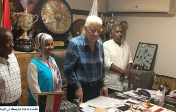 رئيس الزمالك يكرم الطالبة صاحبة المركز الثالث في الثانوية العامة