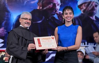 نانسي علم الدين: سعيدة بتكريم الكاثوليكي عن دوري في جزيرة غمام وستعد لإنتاج مسرحية جديدة