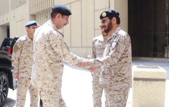 قائد القوات المشتركة يستقبل رئيس الجهاز العسكري بوزارة الحرس الوطني
