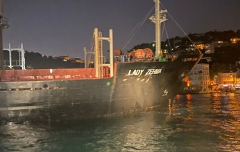 جنوح سفينة قادمة من أوكرانيا في مضيق البوسفور