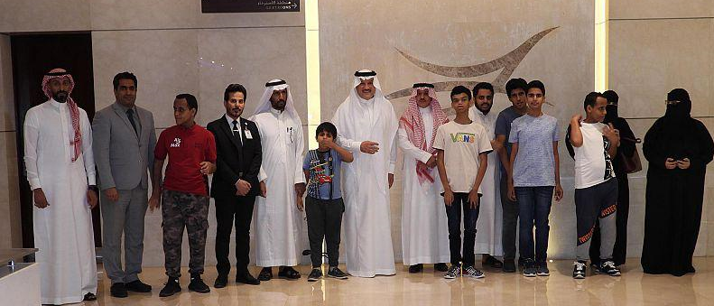 سفير السعودية لدى مصر يودع الطلبة المبتعثين من ذوي الإعاقة سفير السعودية لدى مصر يودع الطلبة المبتعثين من ذوي الإعاقة