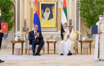 رئيس الإمارات ونظيره الصربي يشهدان إعلان شراكة إستراتيجية شاملة بين البلدين