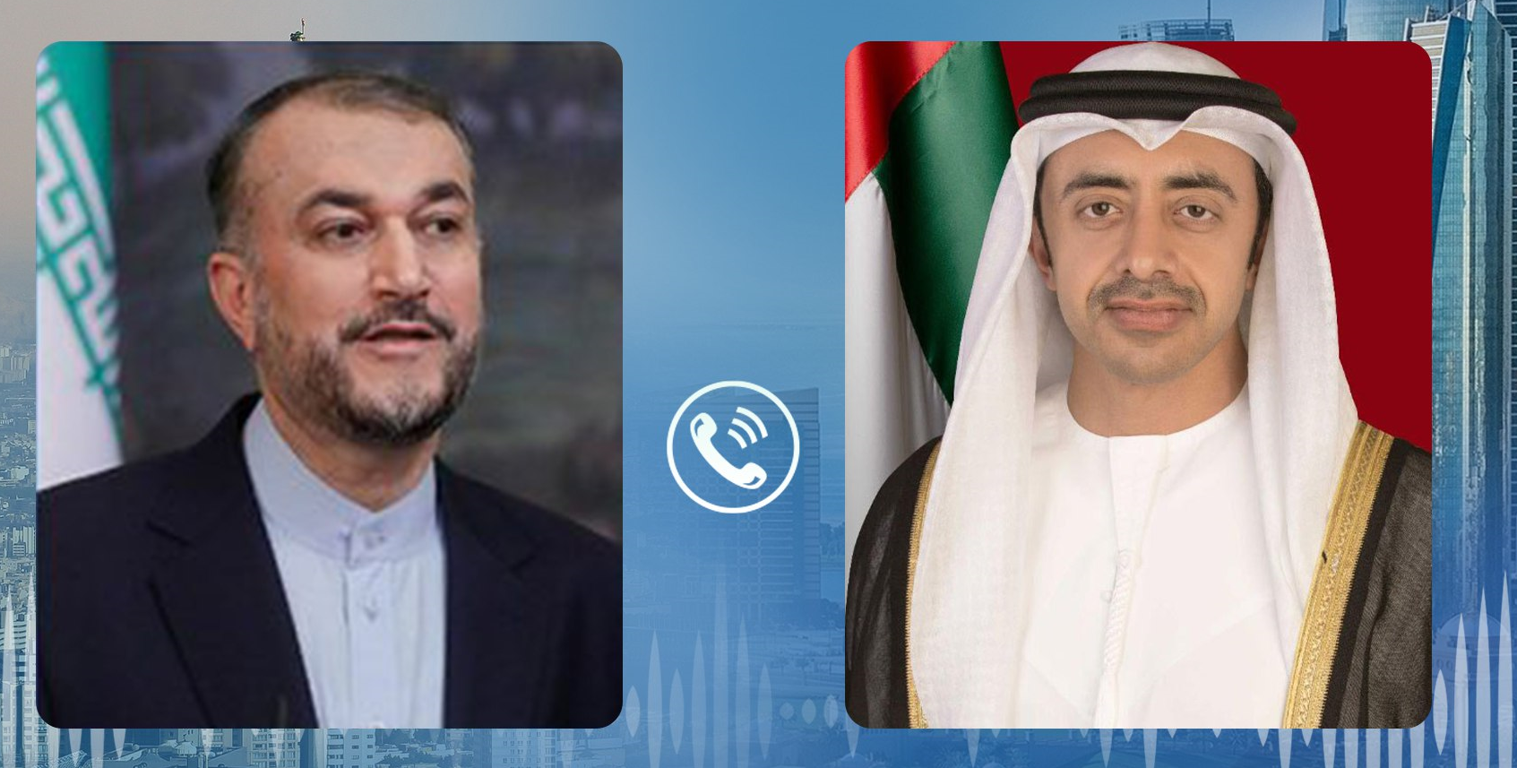 وزيرا خارجية الإمارات وإيران يبحثان تطورات القضايا الدولية والإقليمية وزيرا خارجية الإمارات وإيران يبحثان تطورات القضايا الدولية والإقليمية