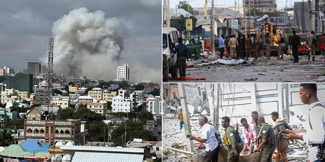 الصحة الصومالية: ارتفاع حصيلة ضحايا التفجيرين الانتحاريين إلى 120 قتيلاً الصحة الصومالية: ارتفاع حصيلة ضحايا التفجيرين الانتحاريين إلى 120 قتيلاً