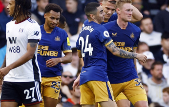 نيوكاسل يفوز على فولهام 4 -1 في الدوري الإنجليزي