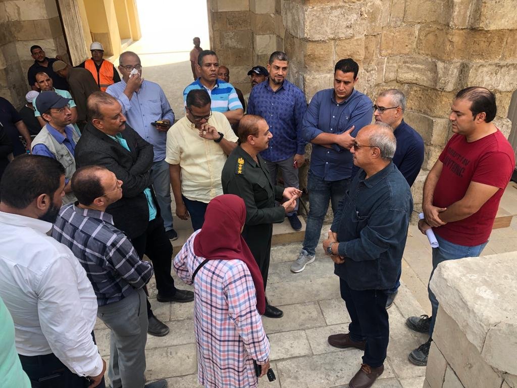 تواصل أعمال ترميم جامع السلطان الظاهر بيبرس بالقاهرة تواصل أعمال ترميم جامع السلطان الظاهر بيبرس بالقاهرة