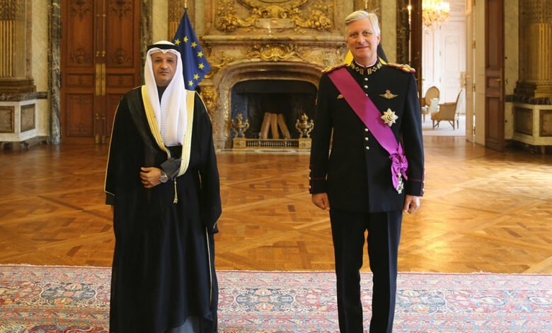 سفير الكويت يقدم أوراق اعتماده إلى ملك بلجيكا سفير الكويت يقدم أوراق اعتماده إلى ملك بلجيكا