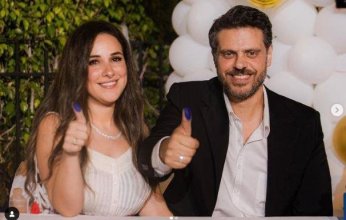 صور.. طارق صبري ينشر صورا جديدة لزفافه علي شيري عادل