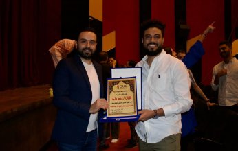 بالصور.. تكريم أحمد ماجد بالجامعة الألمانية بالقاهرة