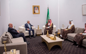 ولي العهد السعودي يلتقي رئيس جمهورية العراق