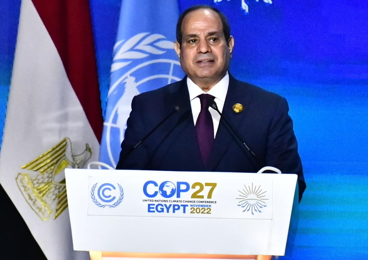 الرئيس السيسي: حرصنا على الانضمام لمبادرة "تنسيق عمل المناخ في الشرق الأوسط وشرق المتوسط" منذ 2019 الرئيس السيسي: حرصنا على الانضمام لمبادرة "تنسيق عمل المناخ في الشرق الأوسط وشرق المتوسط" منذ 2019