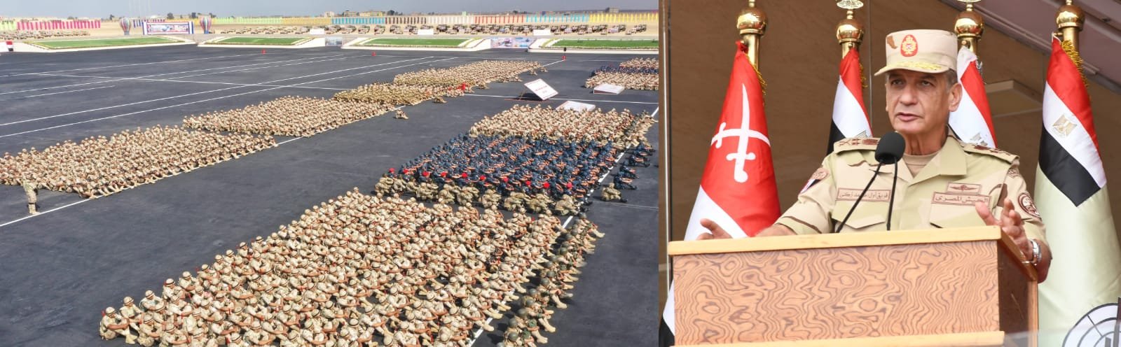 وزير الدفاع المصري يطالب رجال القوات المسلحة بالبقاء فى أعلى درجات الإستعداد القتالى وزير الدفاع المصري يطالب رجال القوات المسلحة بالبقاء فى أعلى درجات الإستعداد القتالى