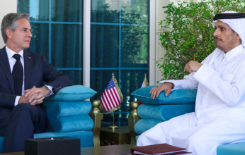وزير الخارجية القطري يلتقي نظيره الأمريكي