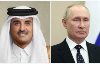 أمير قطر يتلقى اتصالًا هاتفيًا من الرئيس الروسي