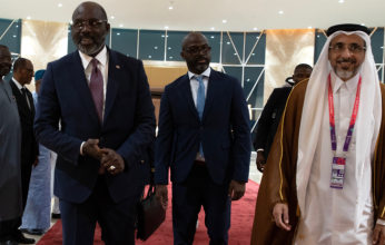 رئيس جمهورية ليبيريا يصل الدوحة لحضور حفل افتتاح بطولة كأس العالم