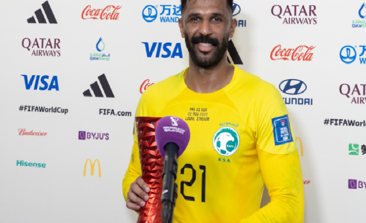 العويس أفضل لاعب في مباراة السعودية والأرجنتين العويس أفضل لاعب في مباراة السعودية والأرجنتين