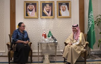 وزير الخارجية السعودي يستقبل وزيرة الخارجية والسياحة في مملكة تونغا