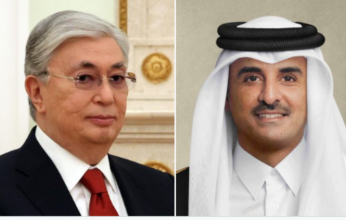 أمير قطر يتلقى اتصالا هاتفيًا من الرئيس الكازاخي