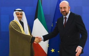 السفير نواف العنزي يقدم أوراق اعتماده لرئيس المجلس الأوروبي