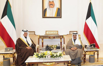 ولي عهد دولة الكويت يستقبل وزير الطاقة السعودي
