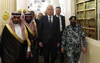 الرئيس التونسي يزور المسجد النبوي