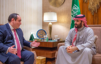 ولي العهد السعودي يستقبل الأمين العام للمكتب الدولي للمعارض