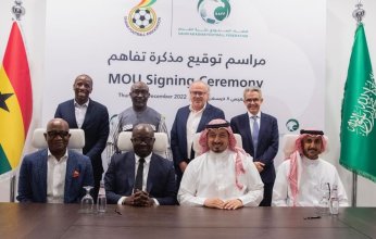 توقيع مذكرة تفاهم بين الاتحاد السعودي لكرة القدم ونظيره الغاني