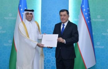 وزير الخارجية في أوزبكستان يتسلم نسخة من أوراق اعتماد سفير دولة قطر