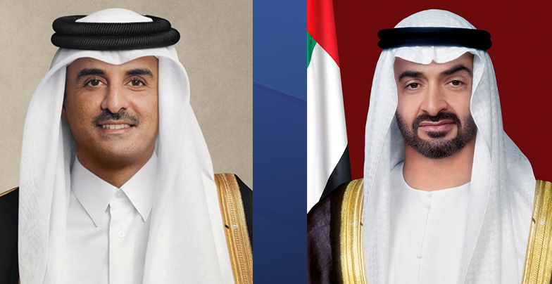 رئيس الإمارات وأمير قطر يبحثان في الدوحة العلاقات الأخوية والتطورات الإقليمية رئيس الإمارات وأمير قطر يبحثان في الدوحة العلاقات الأخوية والتطورات الإقليمية