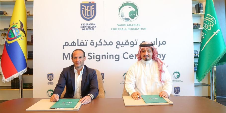 مذكرة تفاهم بين الاتحاد السعودي لكرة القدم ونظيره الإكوادوري مذكرة تفاهم بين الاتحاد السعودي لكرة القدم ونظيره الإكوادوري