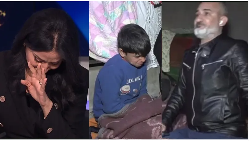 بالفيديو.. دموع طفل سوري يعاني من البرد تبكي مذيعة قناة الجزيرة على الهواء بالفيديو.. دموع طفل سوري يعاني من البرد تبكي مذيعة قناة الجزيرة على الهواء