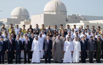 رئيس الإمارات ونظيره الكوري يزوران " محطات براكة "