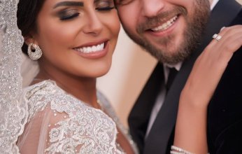 اطلالة ملكية لهاجر الشرنوبي في عقد قرانها علي المنتج أحمد الجابري