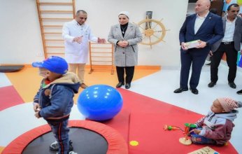السيدة انتصار السيسي تزور مستشفى شفاء الأورمان لعلاج سرطان الأطفال