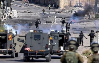 اشتباكات بين الفلسطينيين وقوات الاحتلال الإسرائيلي في الضفة الغربية