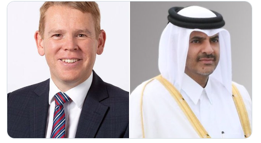 رئيس مجلس الوزراء القطري يهنئ نظيره النيوزيلندي رئيس مجلس الوزراء القطري يهنئ نظيره النيوزيلندي