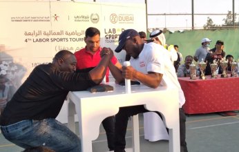 "إينوك" و"دلسكو" يفوزان بلقب (الذراع الأقوى)ضمن الدورة الرياضية العمالية الرابعة