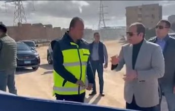 الرئيس المصري يتفقد أعمال التطوير الشامل بهضبة المقطم