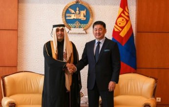 رئيس جمهورية منغوليا يتسلم أوراق اعتماد سفير دولة قطر