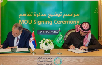 وزير الرياضة السعودي يوقع مذكرة تفاهم مع نظيره الصربي