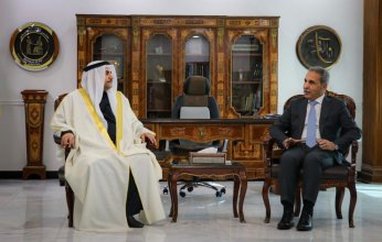 رئيس مجلس القضاء الأعلى العراقي يستقبل رئيس البرلمان العربي