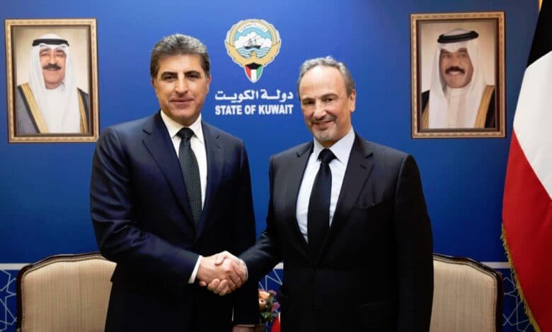 وزير الخارجية الكويتي يلتقي رئيس إقليم كردستان العراق وزير الخارجية الكويتي يلتقي رئيس إقليم كردستان العراق