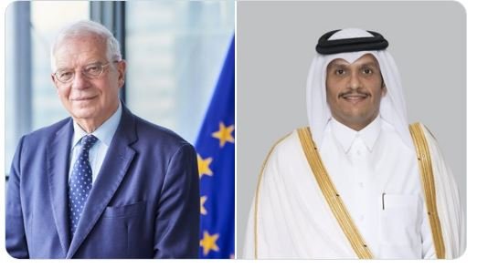 رئيس الوزراء القطري يتلقى اتصالا من الممثل الأعلى للاتحاد الأوروبي للشؤون الخارجية رئيس الوزراء القطري يتلقى اتصالا من الممثل الأعلى للاتحاد الأوروبي للشؤون الخارجية