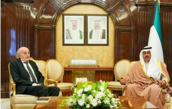 رئيس مجلس الوزراء الكويتي يستقبل رئيس الحزب التقدمي الاشتراكي في لبنان