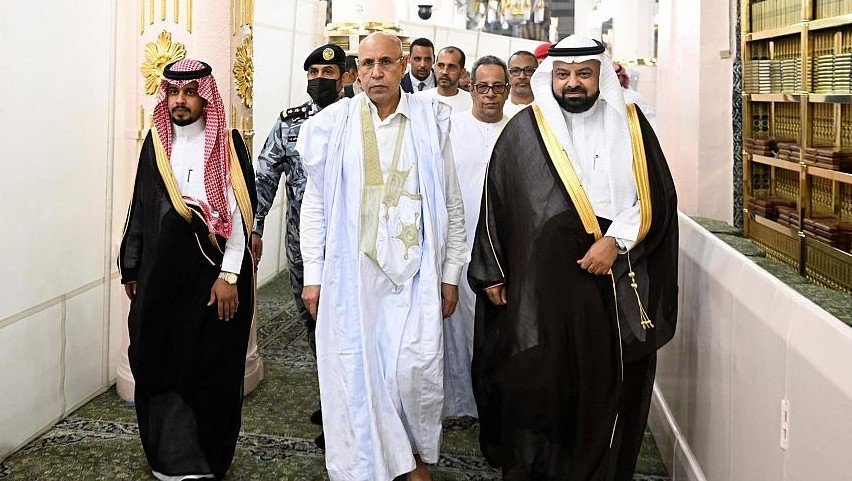 رئيس موريتانيا يزور المسجد النبوي الشريف رئيس موريتانيا يزور المسجد النبوي الشريف