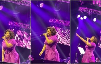 بفستان بنفسجي مبهج.. شيرين عبد الوهاب تتألق على خشبة مسرح دبي بمجموعة من أجمل أغانيها (صور وفيديو)