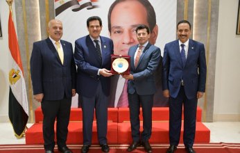 وزير الشباب والرياضة المصري يستقبل الشيخ سلمان الحمود الصباح رئيسي الاتحاد الأسيوي والعربي للرماية بمقر الوزارة بالعاصمة الإدارية